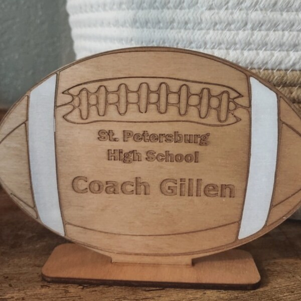 Football Plaque Etsy
