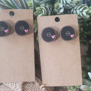 WRESTLING STUD earrings- Wrestling Mom + Sister + gift + jewelry Personalized + Match Day Outfit accessories image 3