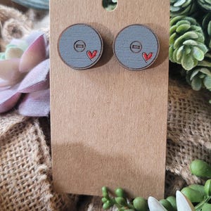 WRESTLING STUD earrings- Wrestling Mom + Sister + gift + jewelry Personalized + Match Day Outfit accessories image 4