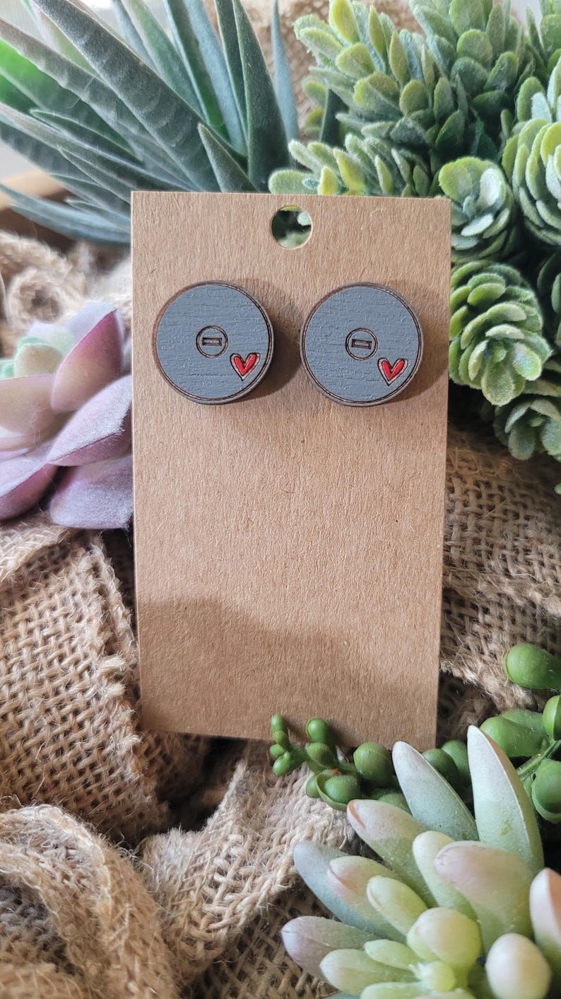 WRESTLING STUD earrings- Wrestling Mom + Sister + gift + jewelry Personalized + Match Day Outfit accessories image 4