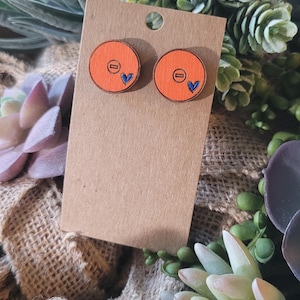 WRESTLING STUD earrings- Wrestling Mom + Sister + gift + jewelry Personalized + Match Day Outfit accessories image 5