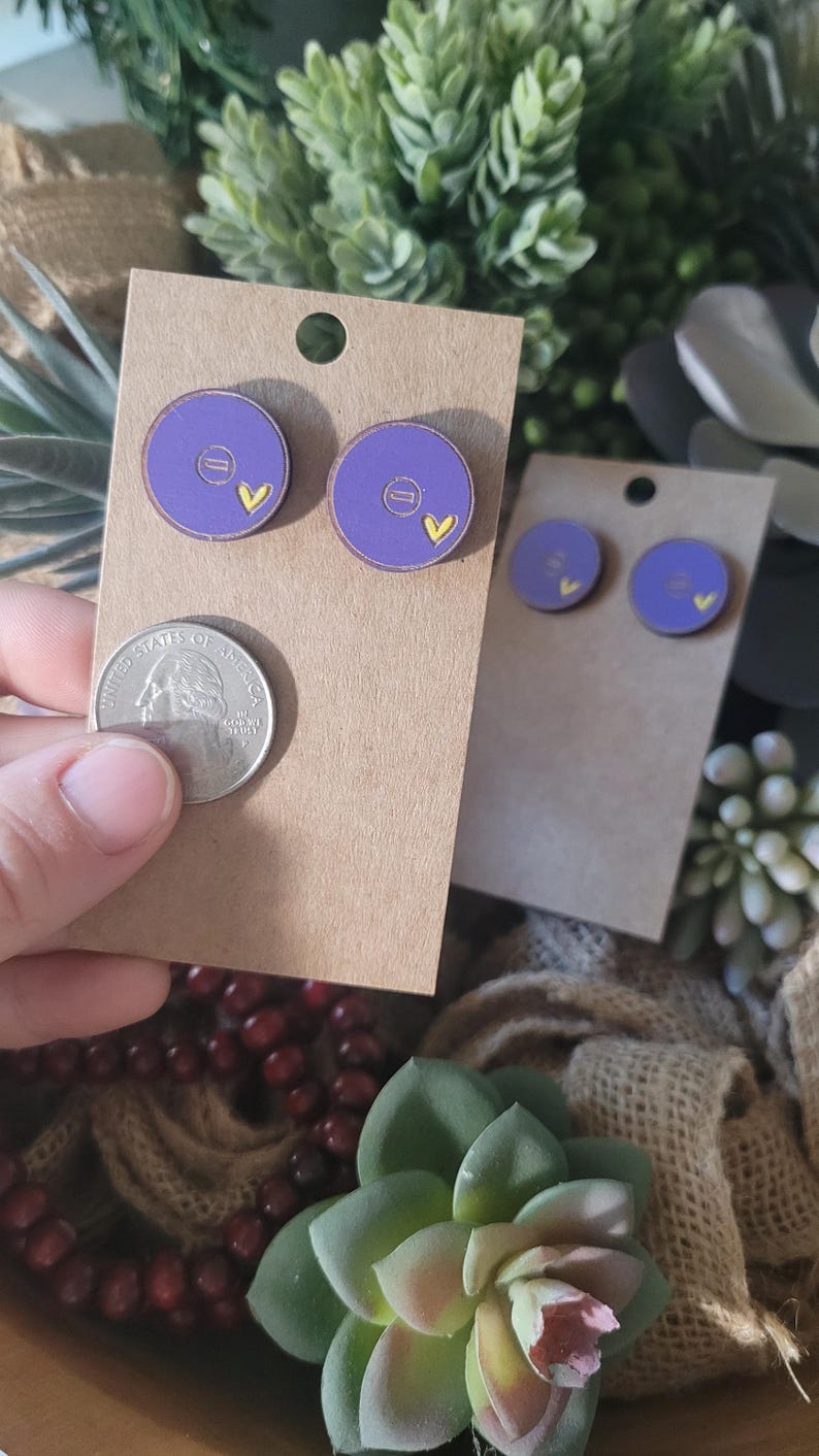 WRESTLING STUD earrings- Wrestling Mom + Sister + gift + jewelry Personalized + Match Day Outfit accessories image 8