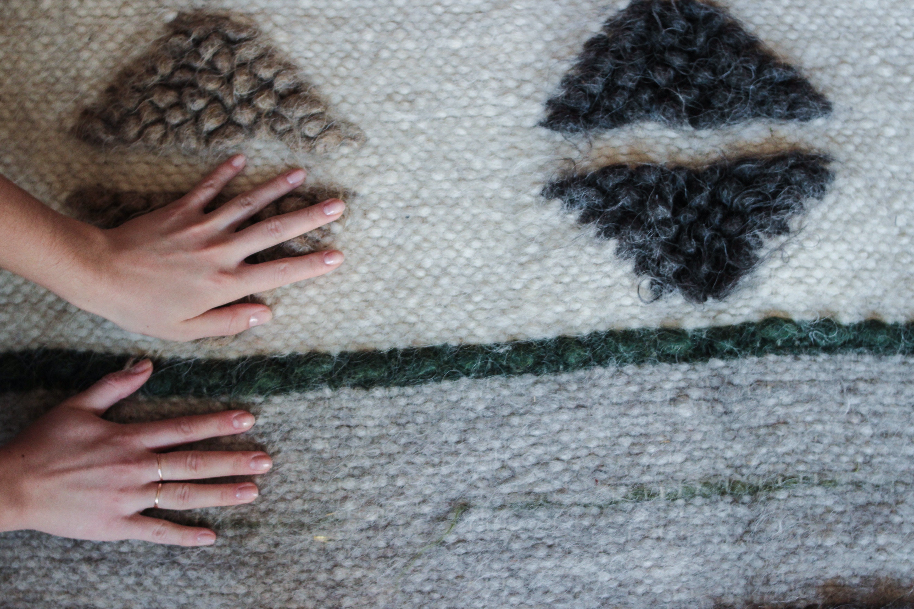 Wool Rug Nordic Scandinavian Rug 100 Wool Area Rug Woolen Rug Etsy