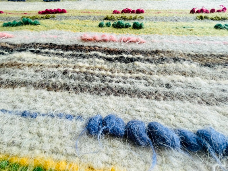WoolLoveCrafts Wool Throw Blanket - Thumbnail 2
