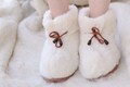 Organic wool slipper boots, Handmade slipper socks with sole, Warm Knit Slippers, House shoes, Sheepskin Home Slippers Wool Shoes Boots Warm product logo