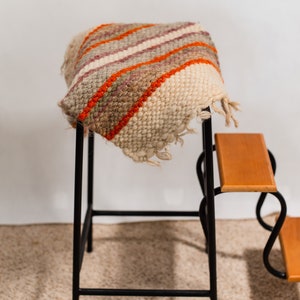 Kitchen Dining Decor Wool Chair Pad Seat Cover Woven Chair Throw Saddle Seat Stool Cushion Garden Dining Chair Seat Pad Scandinavian