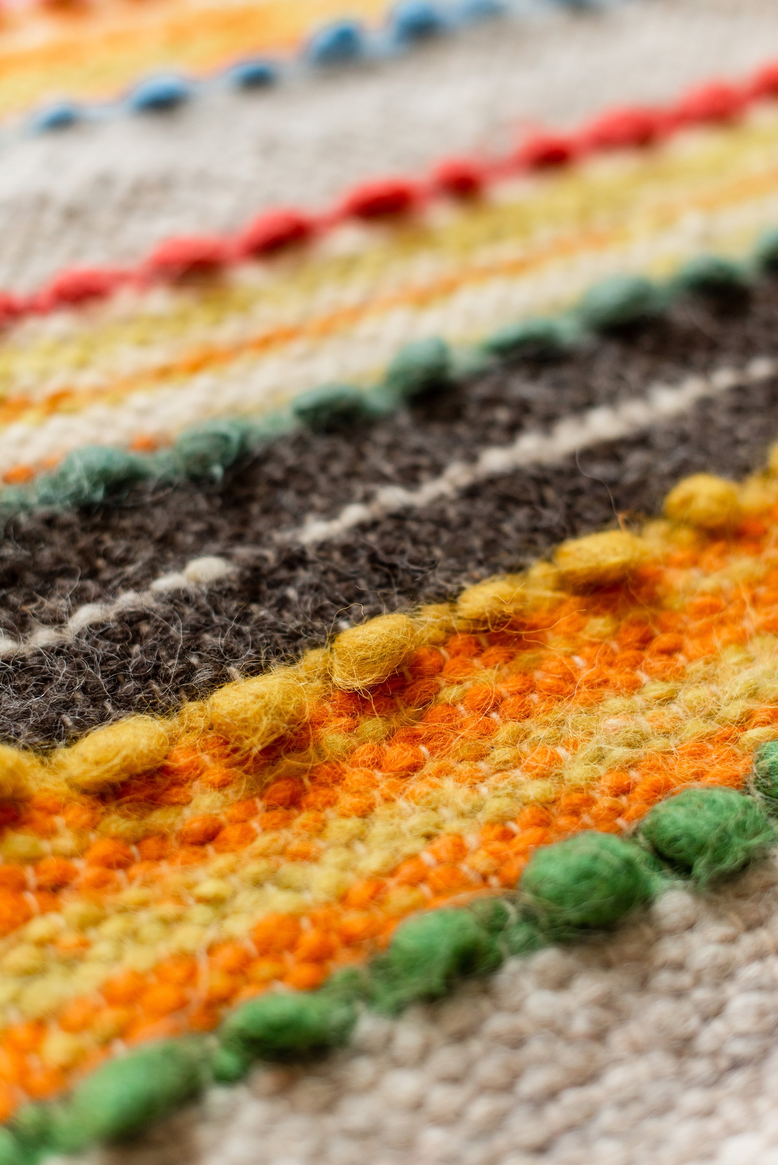 100 Wool Yellow Rug Rag Bedroom Stylish Boho Throw Rug Etsy