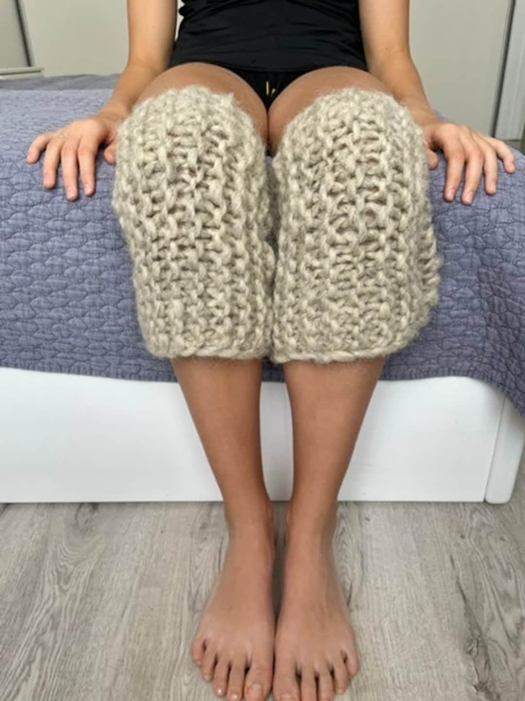 100 Sheep Wool Knee Warmers for Adults, Healing Knee Wrap, Wool Warmer for Knees, Organic Wool