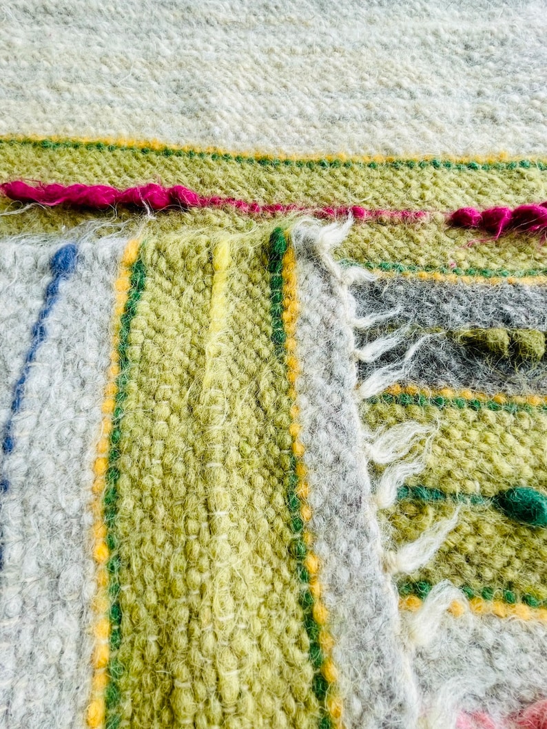 WoolLoveCrafts Wool Throw Blanket - Thumbnail 5