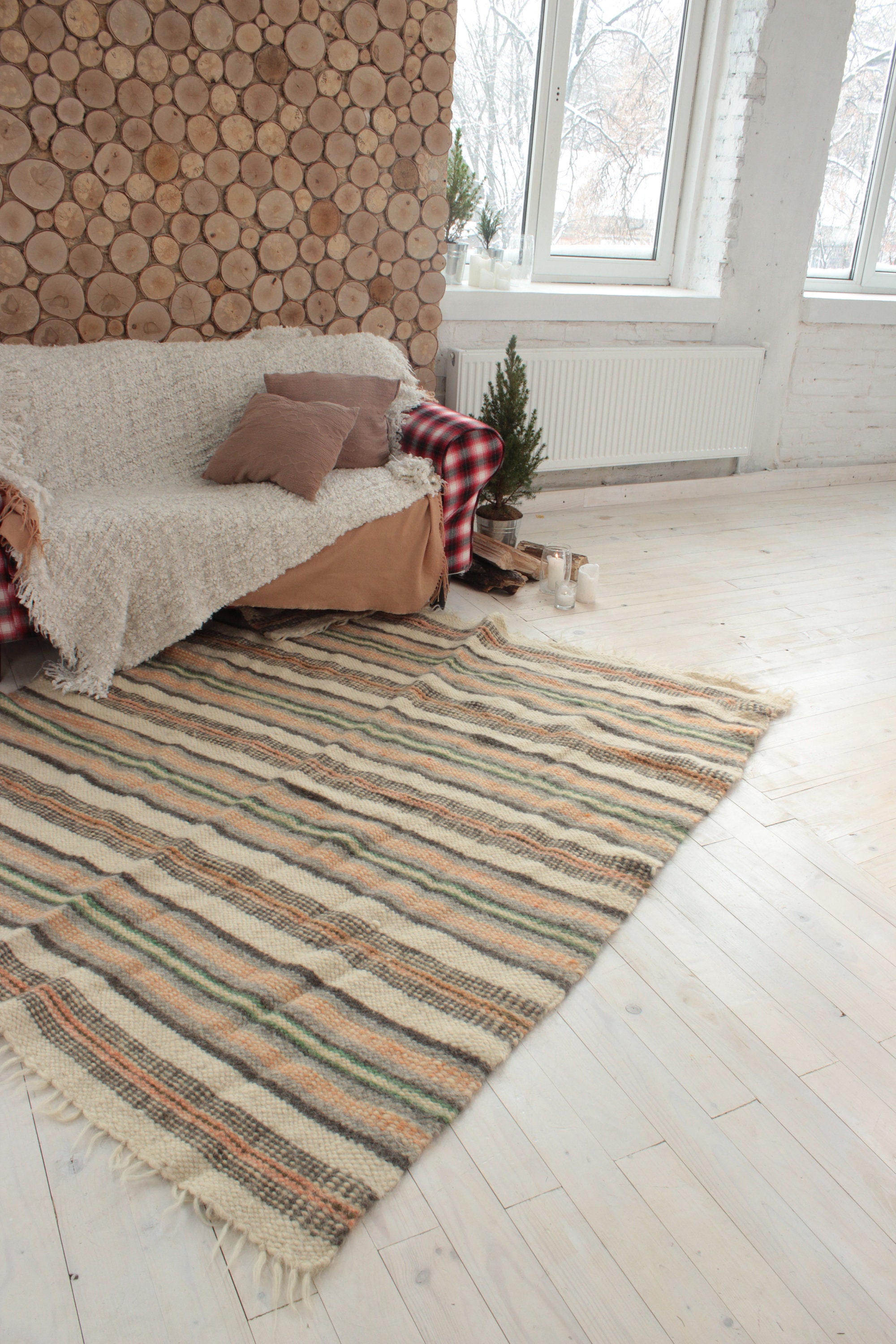 Alfombra de pasillo de lujo para sala de estar Escandinava | Etsy