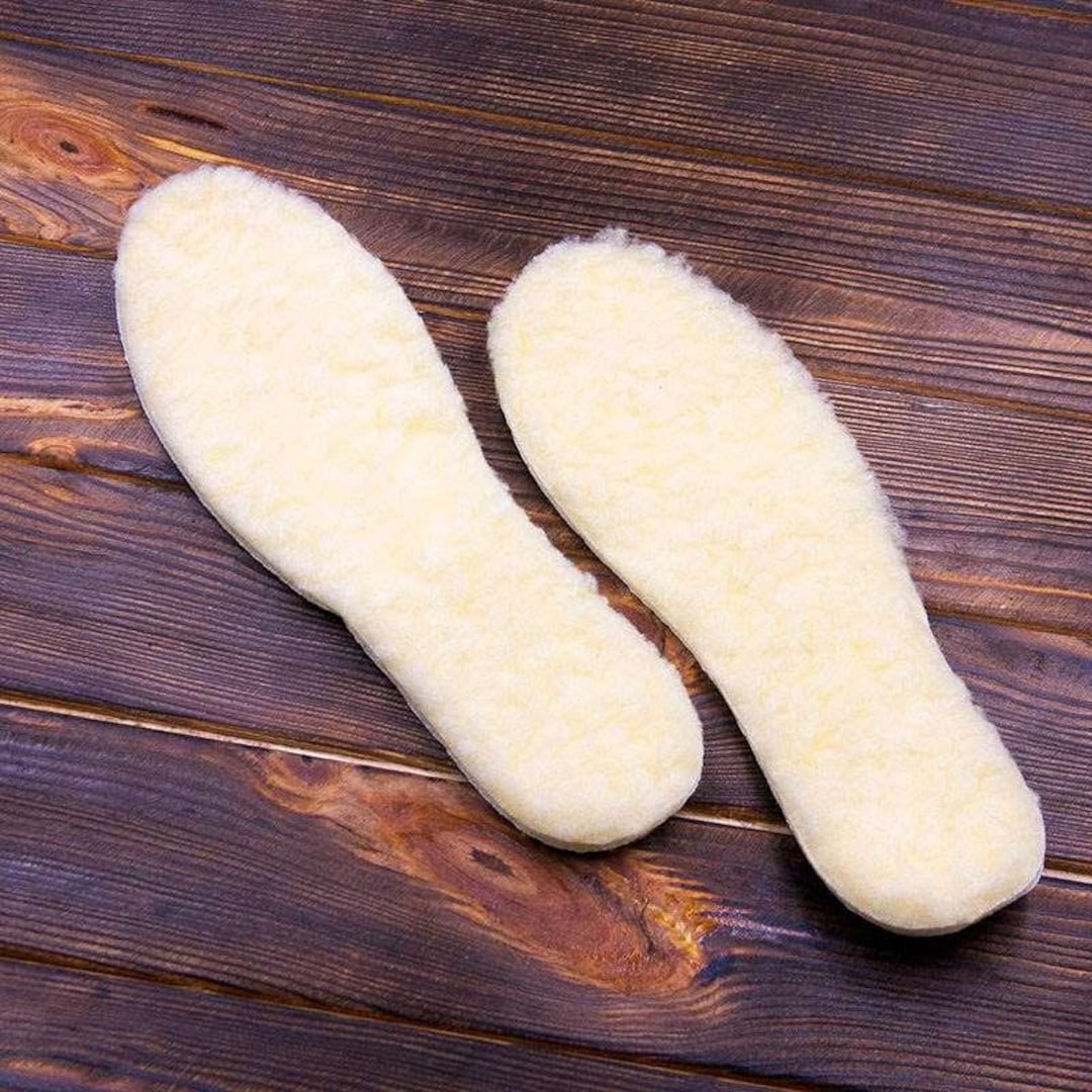 Organic Lambs Wool Insoles for Women, Handmade Wool Boot Insoles for