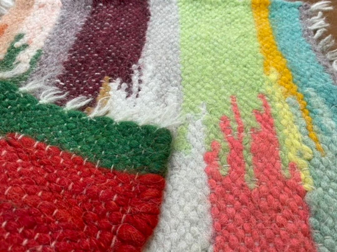 Wool Chair Pad Seat Cover Woven Chair Throw Saddle Seat Stool Cushion