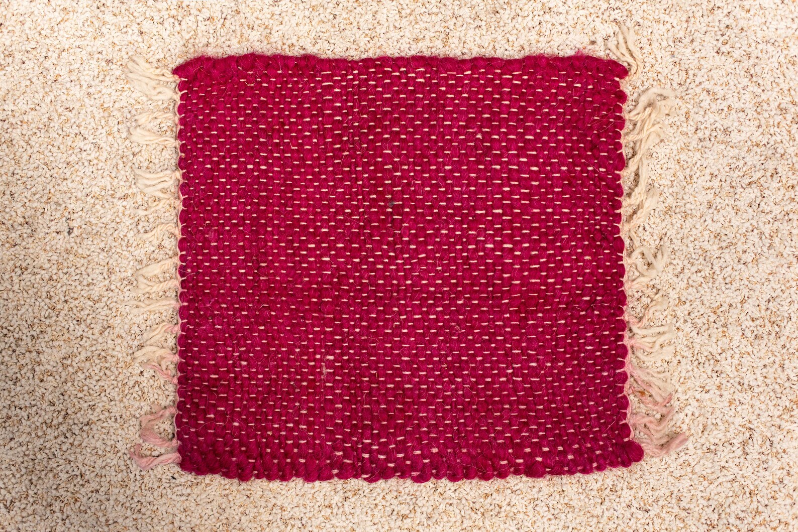 Wool Chair Pad Seat Cover Woven Chair Throw Saddle Seat Stool Etsy