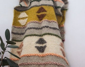 Wool Rug Nordic Scandinavian Rug 100% Wool Area Rug Woolen Rug Hand Woven Rug Bedroom Rug Living Room Rug Floor Rug rag Floor Kilim rugs