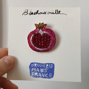 pearl pomegranate brooch