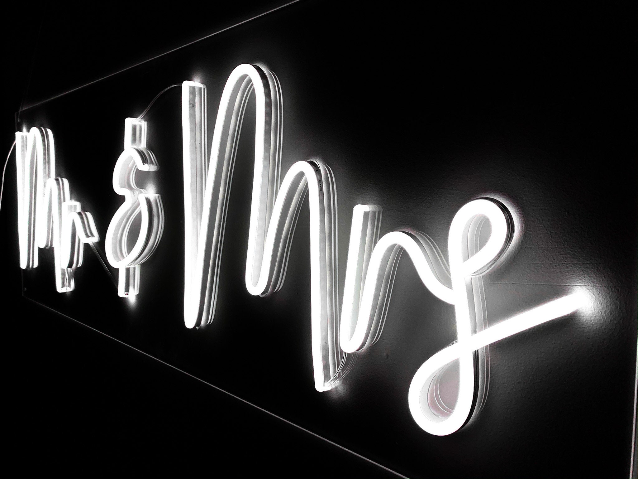 Custom Neon Sign Personalised Wedding Neon Sign Light Etsy