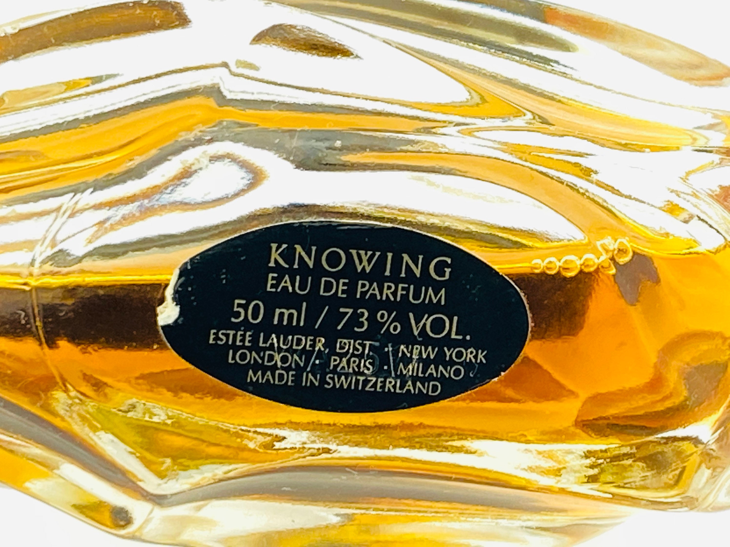 ノウイング エスティ ローダー 1988 オーデパルファム 50ml レア