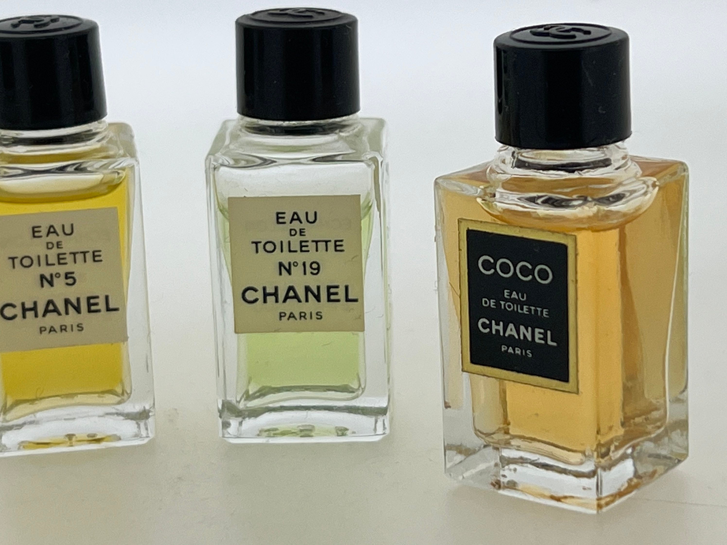 4 Vintage Set Miniature Chanel N 19 Chanel N 5 Coco Chanel 