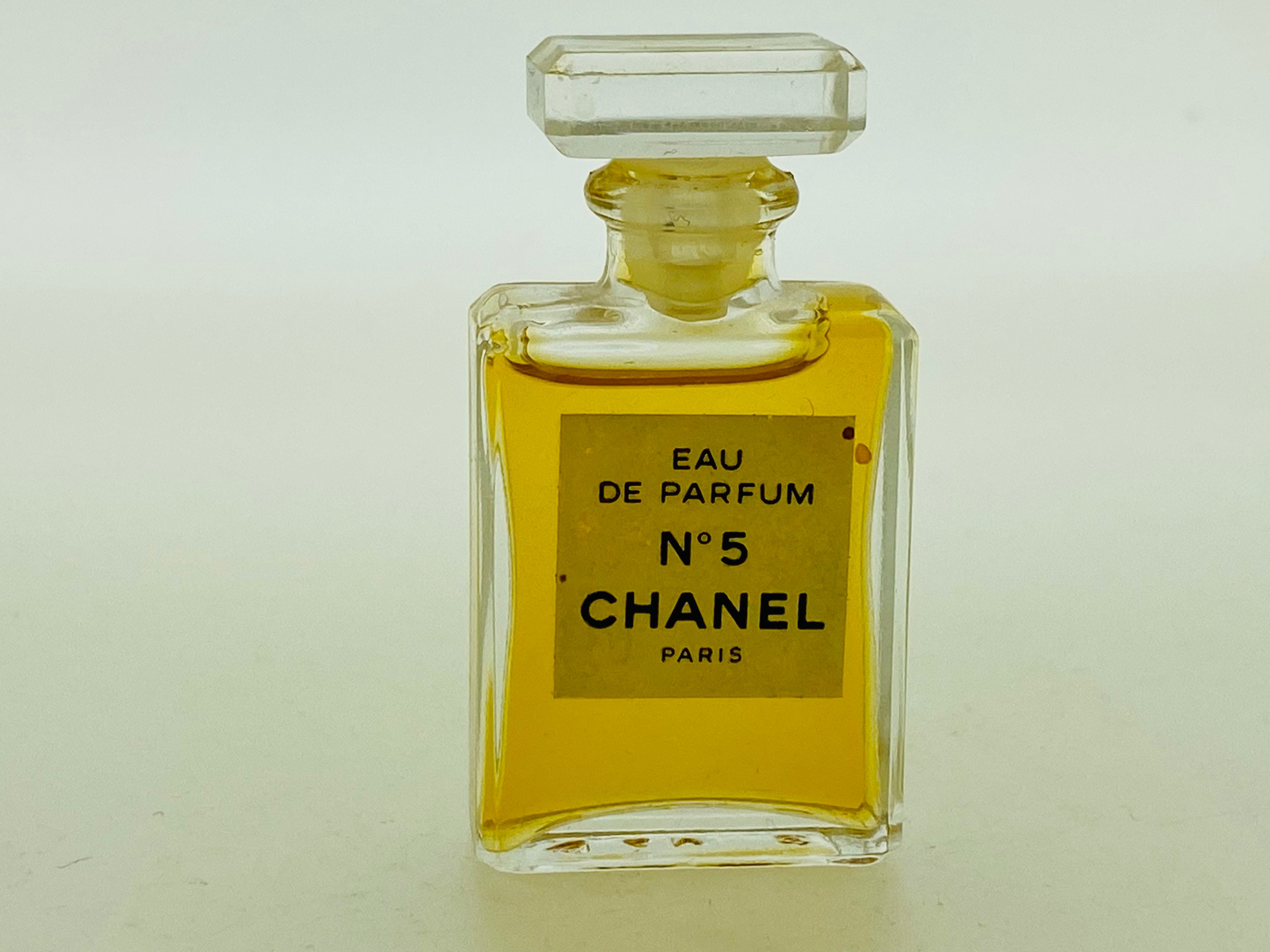 Chanel No. 5 Perfume Bottles Miniatures .275 Mid Century 1/4 oz 1960s