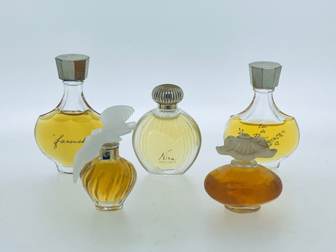 Vintage Set 5 MINIATURE Nina Ricci, Fleur De Fleurs, Farouche, Nina, L ...