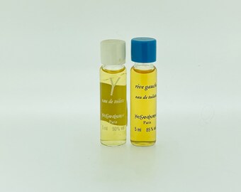 2 mini Rive Gauche, Y Yves Saint Laurent 1970 EAU DE TOILETTE miniature 5 ml+5 ml