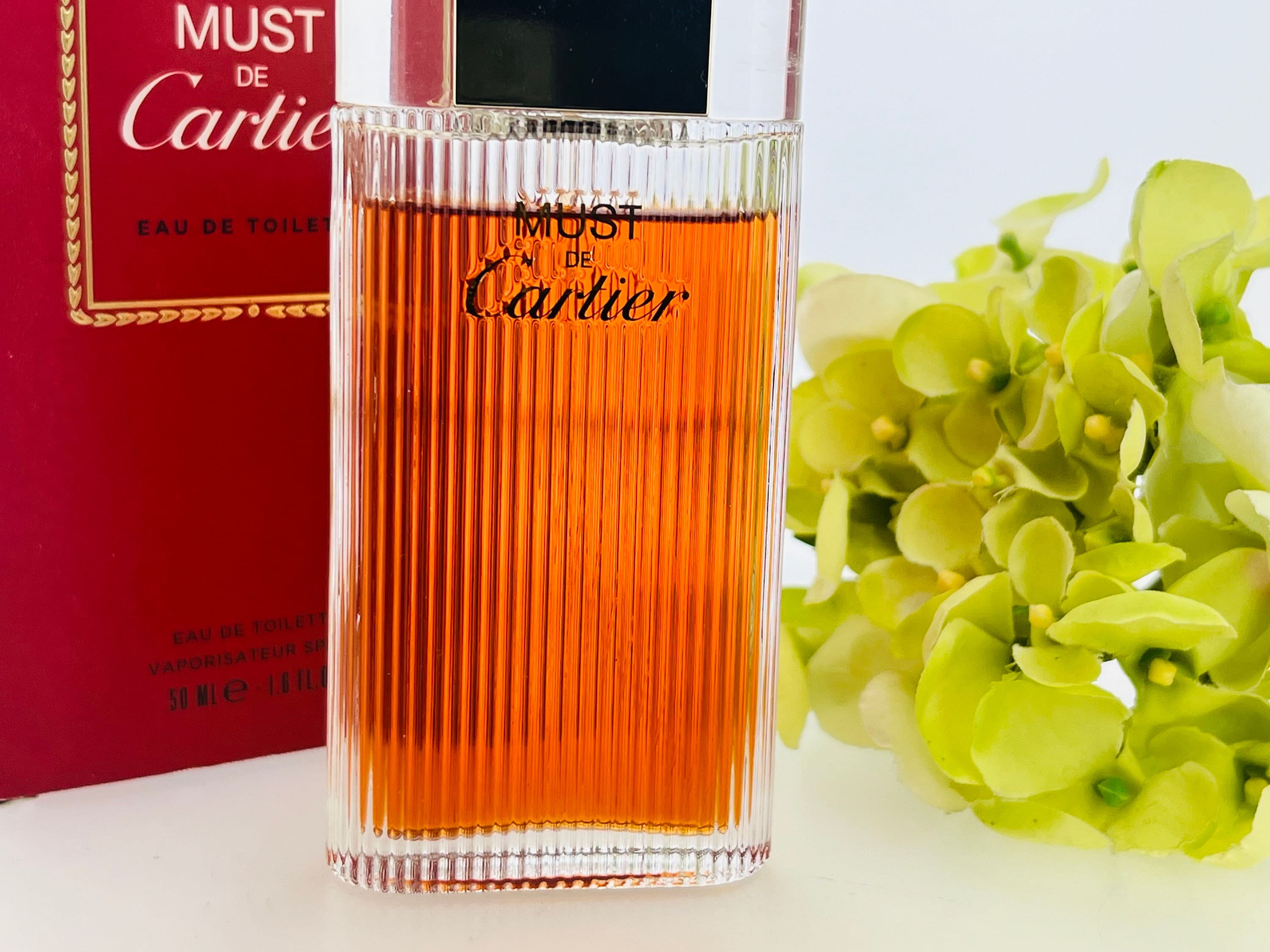 Vintage Must De Cartier, Cartier 1981 EAU DE TOILETTE Miniature 50