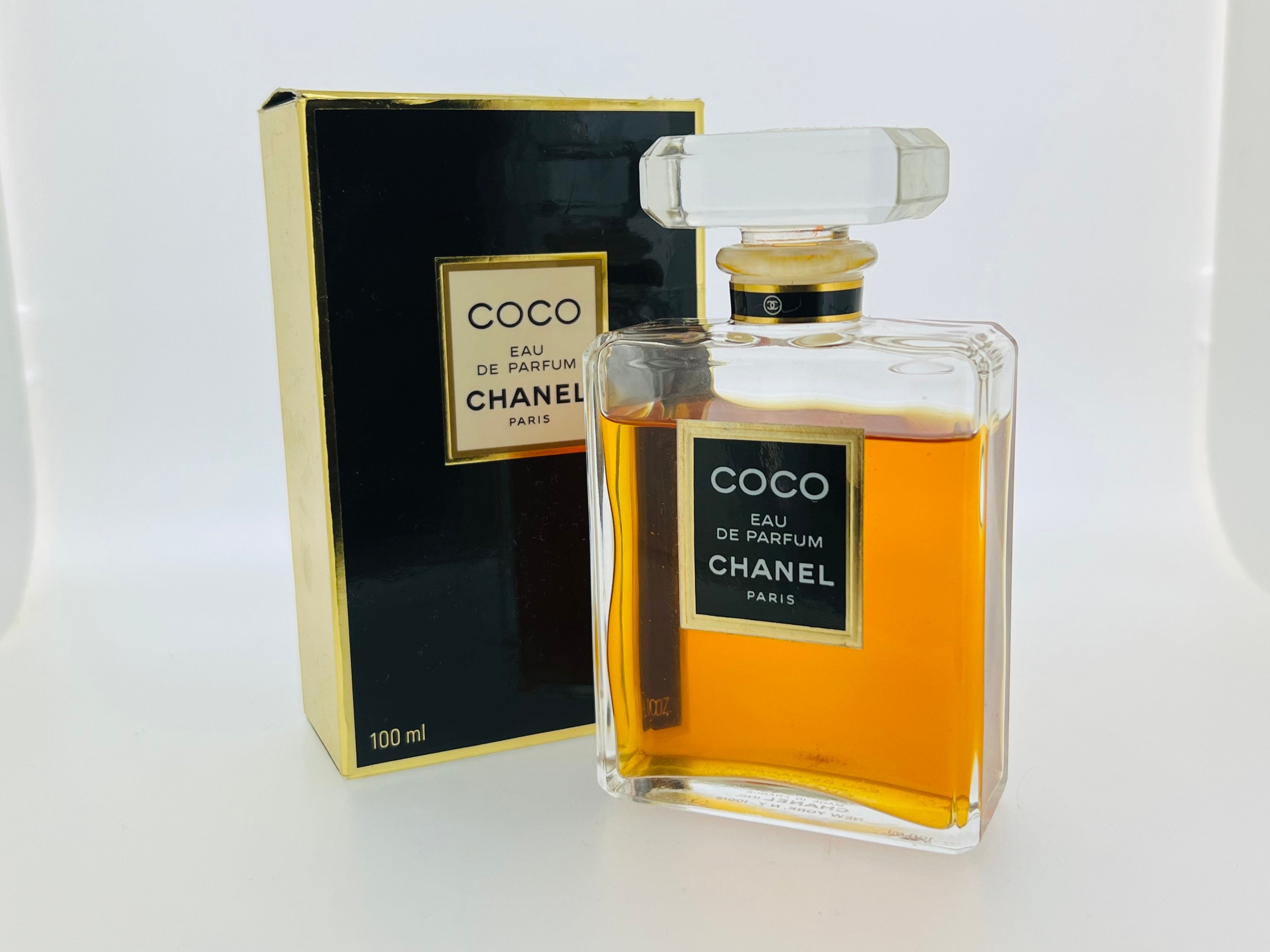 Vintage Old Coco Chanel Eau De Parfum Paris Empty Perfume Bottle Collectible