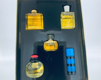 Set  Yves Saint Laurent 5 mini parfum - Opium, Y, Paris, Rive Gauche , Yvresse Champagne 5 ml, 7 ml