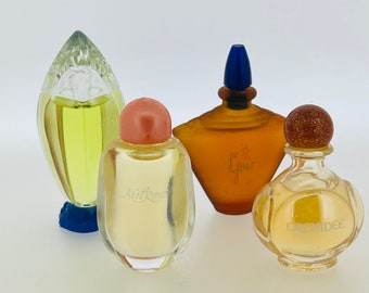 Set vintage 4 miniature Yves Rocher, 8ᵉ Jour, Milrose, Orchidée, Néblina EAU DE TOILETTE 5 ml