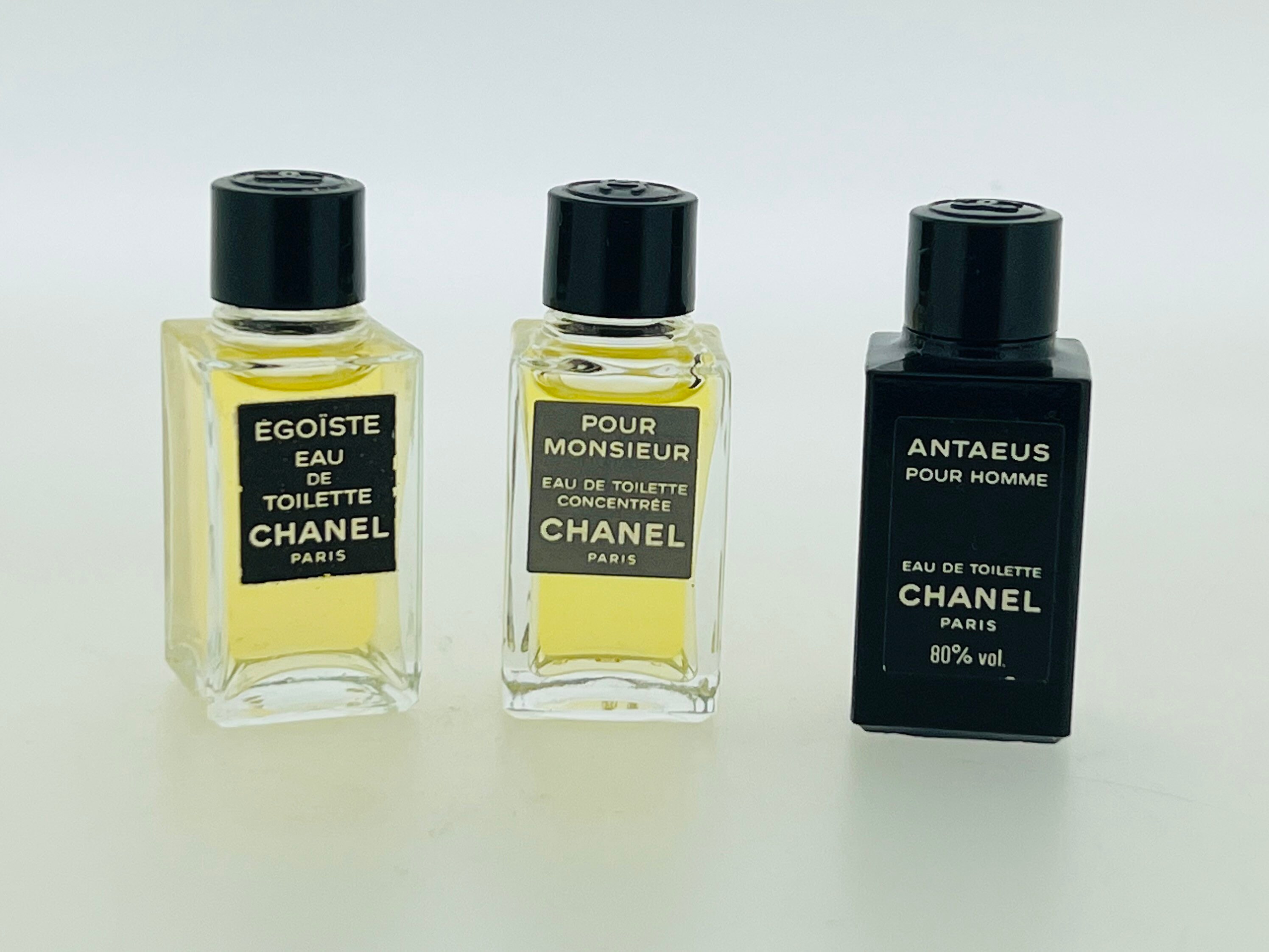 3 Perfume Set Chanel Antaeus Pour Monsieur 1981 EAU DE 