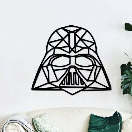 Darth Vader Wall Decor Wooden Star Wars Wall Art Room Decor Etsy