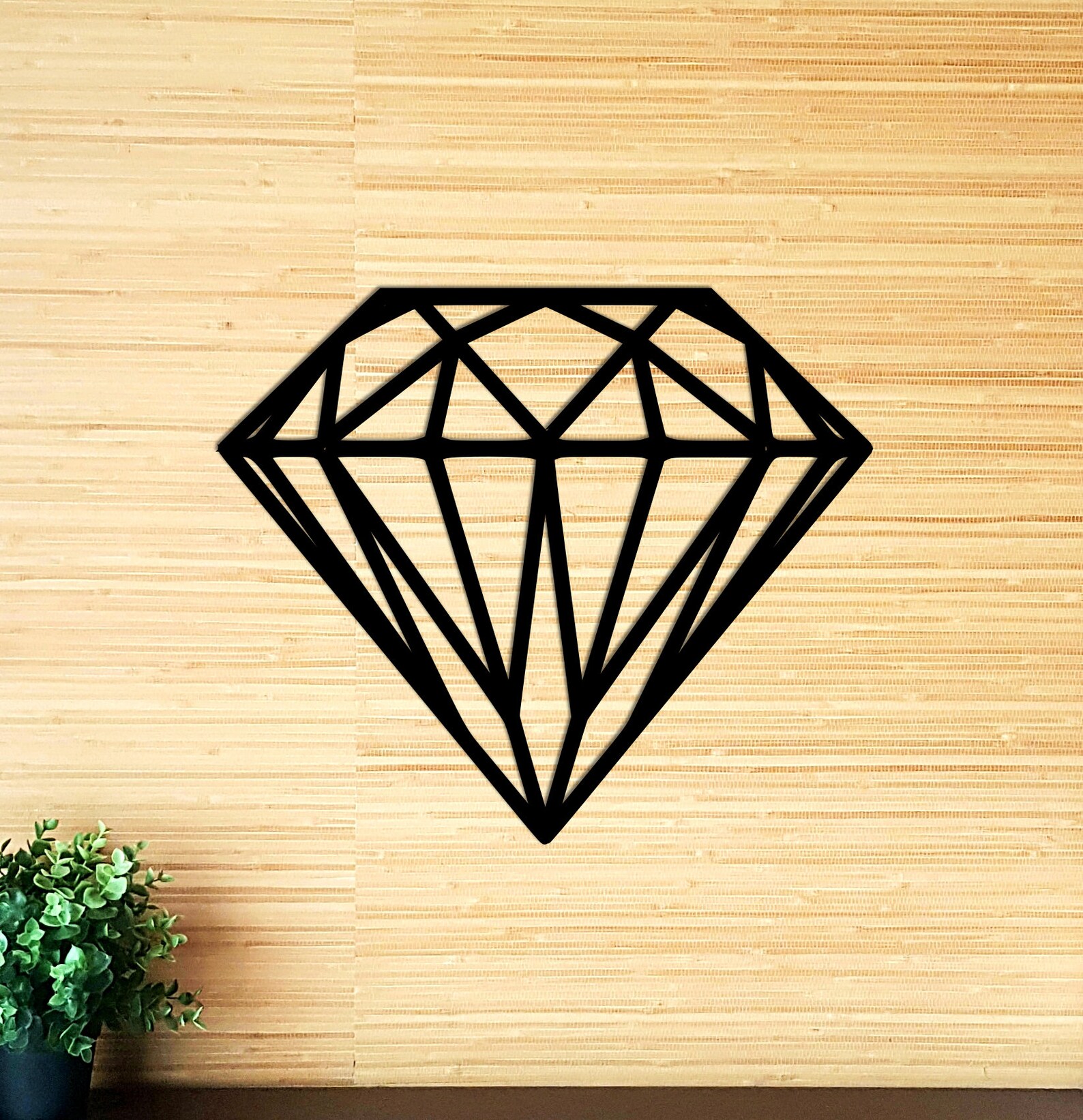 Diamond Wall Art Diamond Wall Decor Wooden Wall Decor Etsy