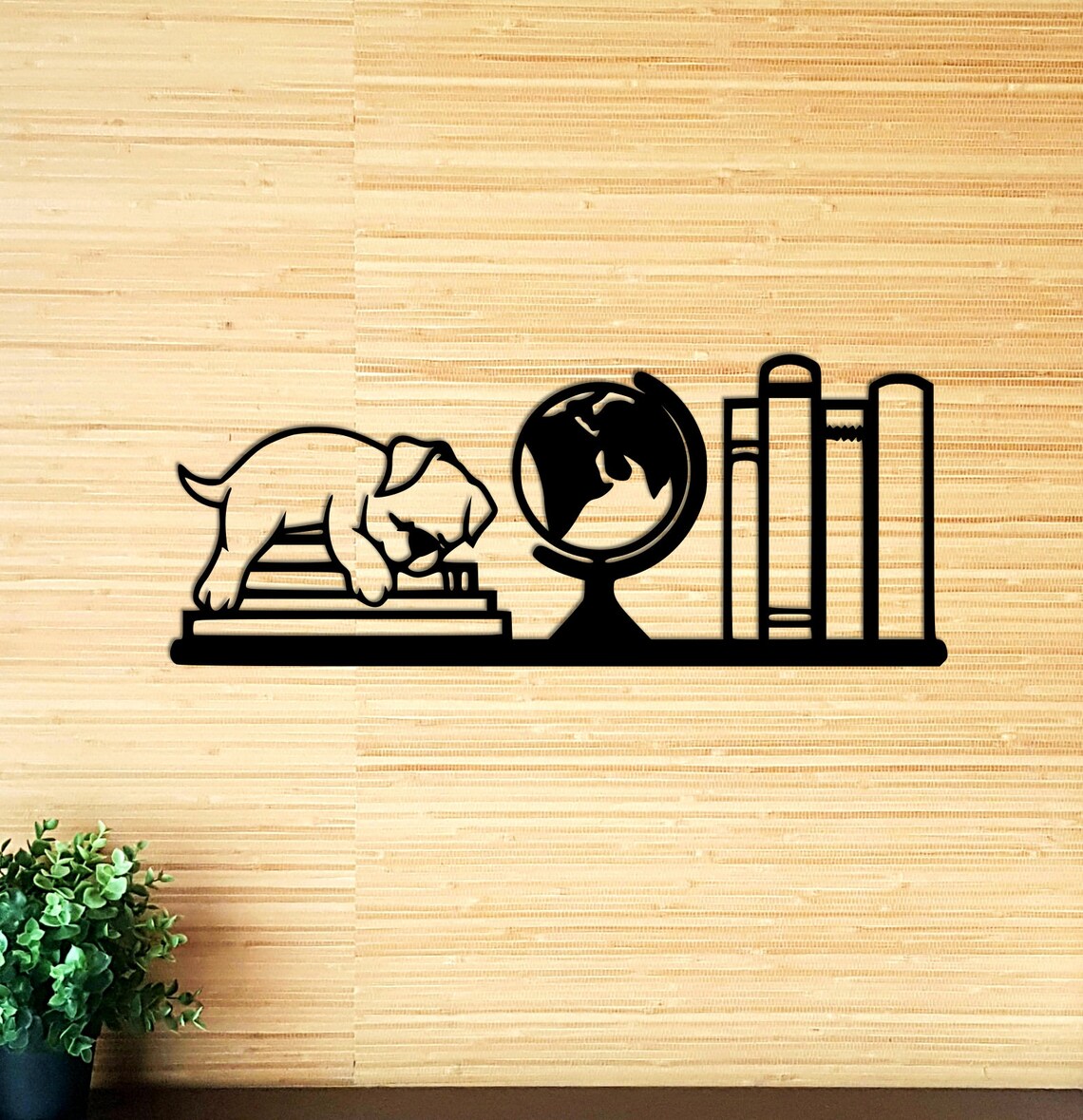 Book Shelf Wall Art Books Shelf Decor Colors Available Etsy