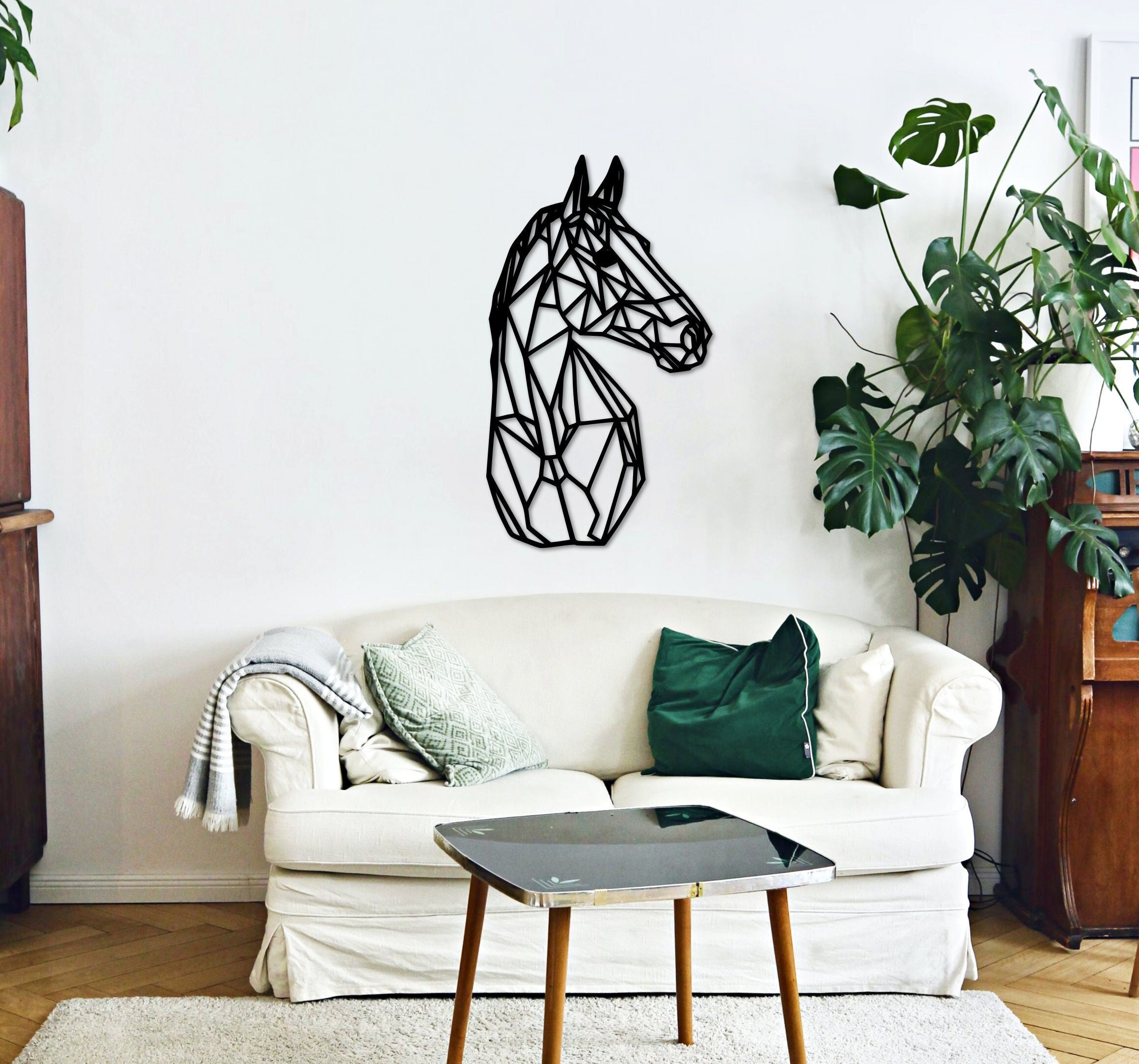 Geometric Wooden Horse Head Wall Art, Wall Decor, Table decor, Wooden Animal Decor, Home Decor, Gift Geometric Wooden Horse Head Wall Art, Wall Decor, Table decor, Wooden Animal Decor, Home Decor, Gift
