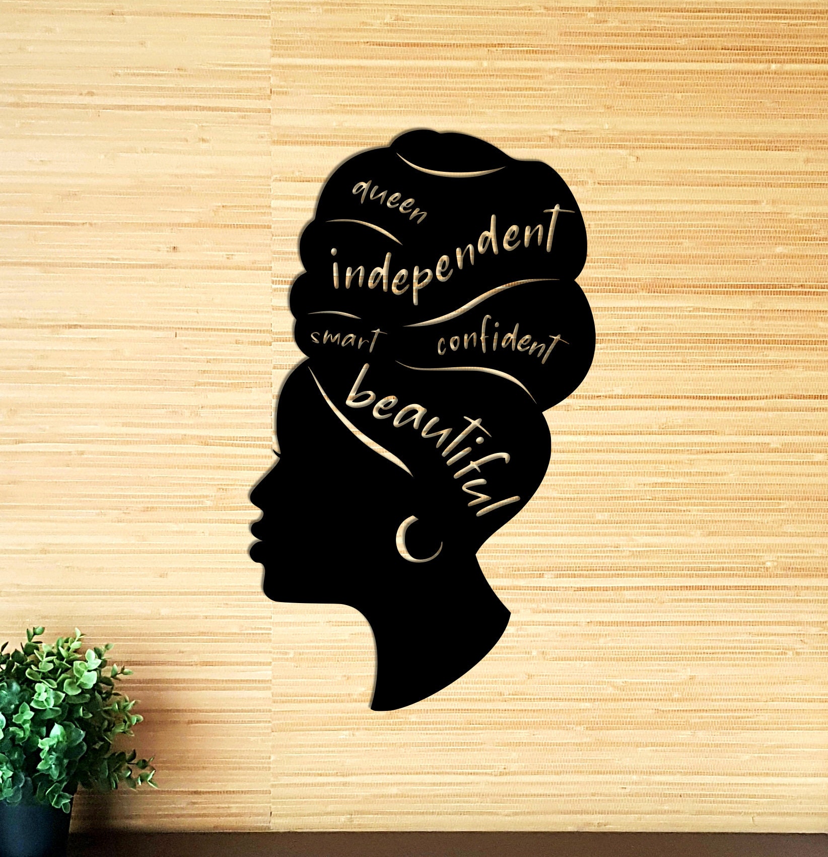 African Woman Wall Art Wooden Woman Wall Decor Wooden Wall Etsy