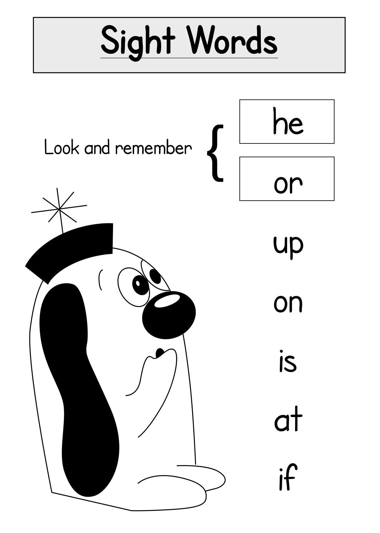 Two Letter Sight Word Worksheets 47 years PRINTABLE Etsy