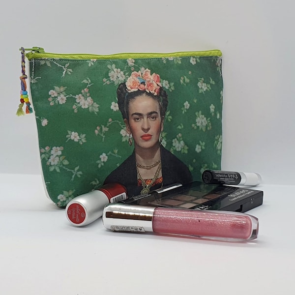 Cosmetic bag, makeup bag, make-up organizer, toiletry bag, accessory bag, purse, travel case, woman power, gift for women