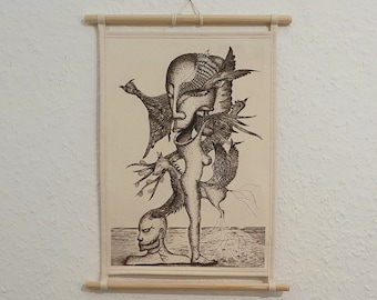 Abstract wall art, Surrealism, Surrealist art, Figurative art, Abstract frames, Modern art, Art print, Wall decor, Home decor, Art lovers