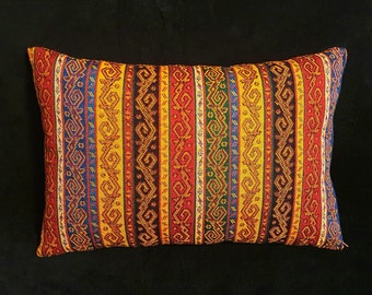 boho cushion cover, ethnic cushion, decorative cushion cover, sofa cushion, couch cushion, oriental decor, striped pattern, colorful cushions