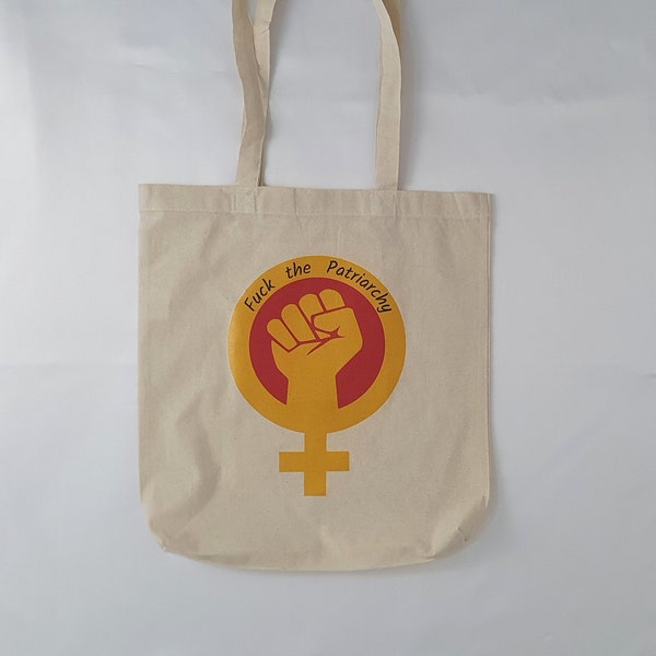 Fuck the Patriarchy,Female Power,Girl Power,Jutebeutel,Feminismus,Weibliche Symbol,Venus-Symbol,Tragebeutel,Geschenk für sie