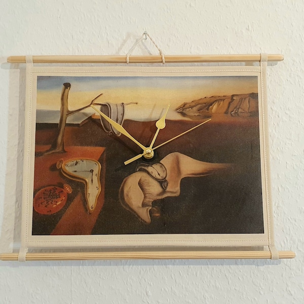 Surrealismus,Wohnzimmeruhr,Wohnungsdeko Uhr,Wand Uhr,Wanddeko Uhr,Salvador Dali,Haus Uhr,Deko Uhr,Abstrakte Uhr,Büro Uhr,Uhrdeko,Kunstdruck