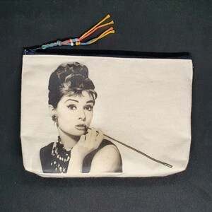 Audrey Hepburn,Toiletry Bag,Makeup Bag,Makeup Organizer,Feminism,Cosmetic Bag,Toilet Bag,Makeup Bag,Female Power, image 2