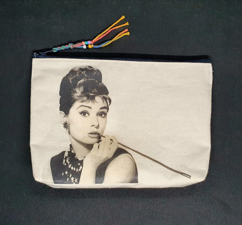 Audrey Hepburn,Toiletry Bag,Makeup Bag,Makeup Organizer,Feminism,Cosmetic Bag,Toilet Bag,Makeup Bag,Female Power, image 2