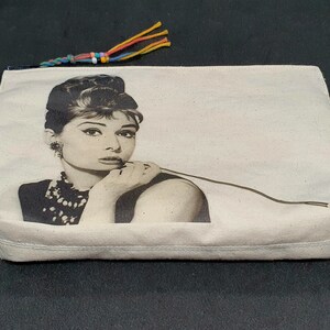Audrey Hepburn,Toiletry Bag,Makeup Bag,Makeup Organizer,Feminism,Cosmetic Bag,Toilet Bag,Makeup Bag,Female Power, image 3