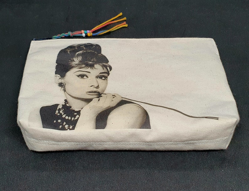Audrey Hepburn,Toiletry Bag,Makeup Bag,Makeup Organizer,Feminism,Cosmetic Bag,Toilet Bag,Makeup Bag,Female Power, image 3