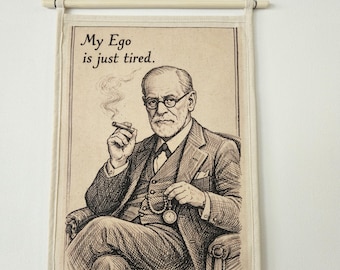 Sigmund Freud, room decor, psychology, home decor, motivational poster, office decor, room decor, wall decor, house decor, practice wall art, psychoanalysis