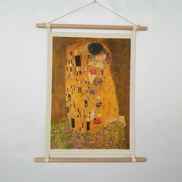 Wanddeko,Der Kuss,Wand Kunst, Gustav Klimt,Büro Deko,Geburstagsgeschenk,Hausdeko,Zimmerdeko,Wohndeko,Weihnachtsgeschenke,Raum Deko