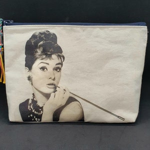 Audrey Hepburn,Toiletry Bag,Makeup Bag,Makeup Organizer,Feminism,Cosmetic Bag,Toilet Bag,Makeup Bag,Female Power, image 6