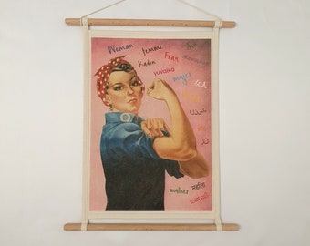 Wall decoration, room decoration, room decoration, office decoration, feminism, home decoration, home decoration, feminist art, girl power, Christmas gift