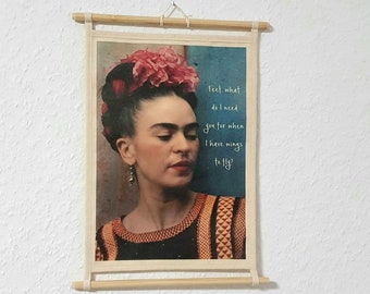 Room decoration, wall decoration, feminism, room decoration, Christmas gift, feminist quote, gift for her, Mexican painter, apartment decoration